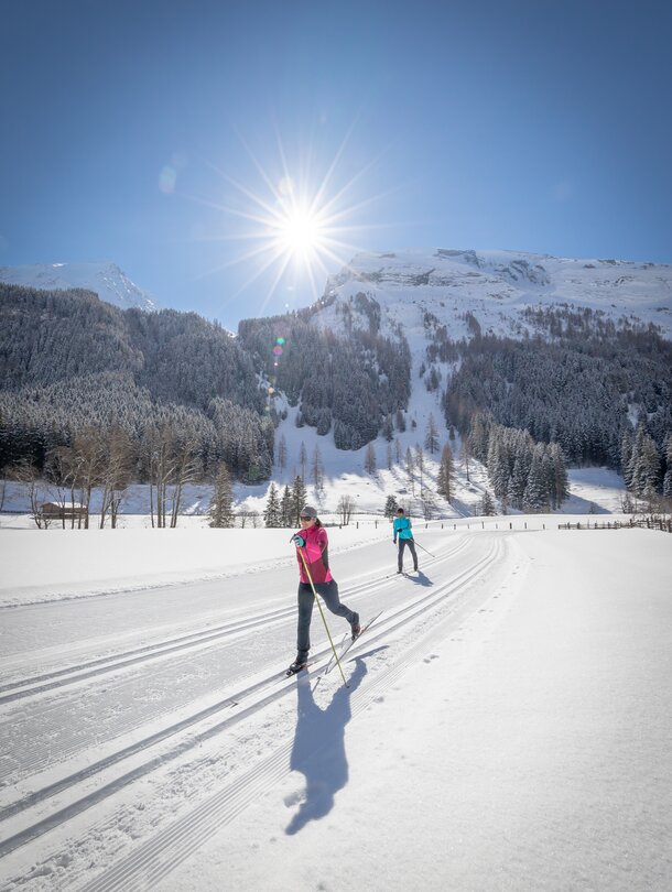 cross-country skiing in Tux