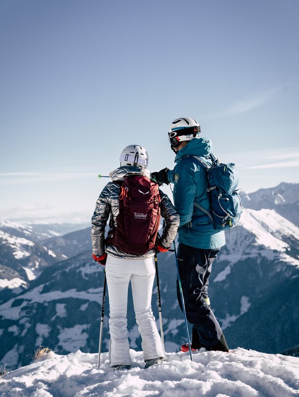 view of the Zillertal valley ski area