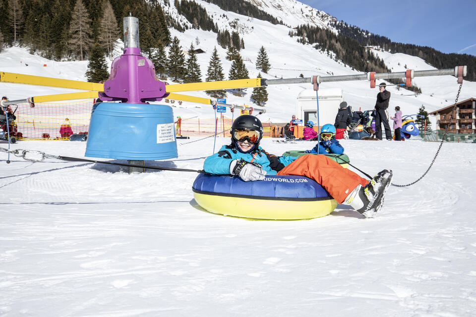 snow tubing in Hintertux