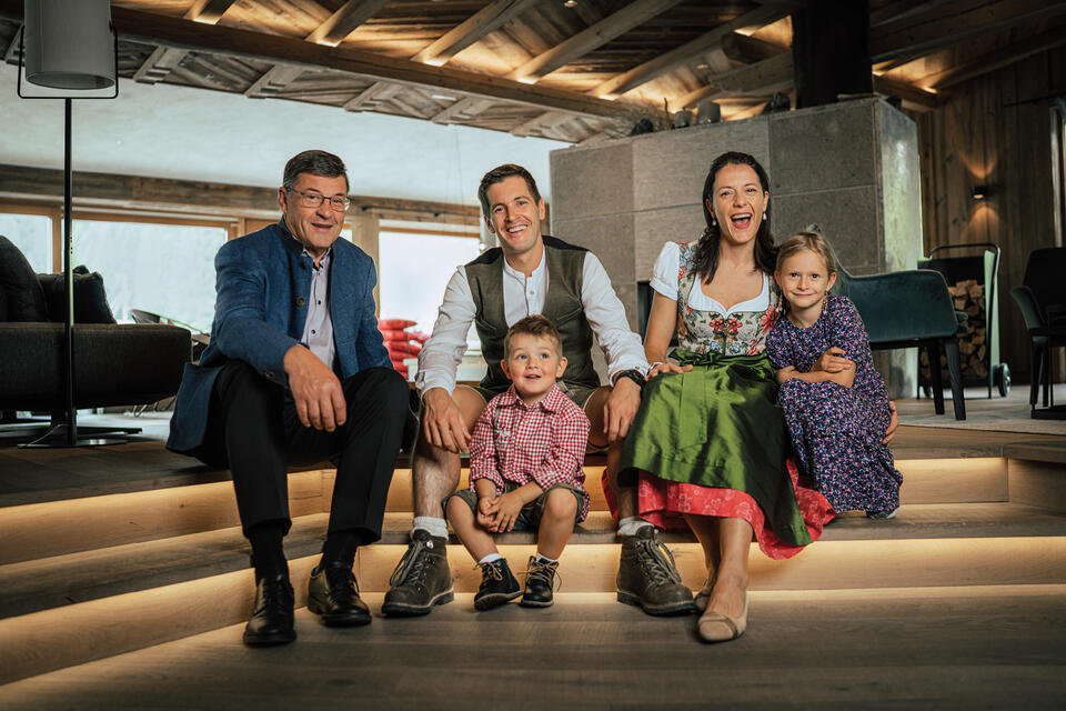 family photo Tuxerhof in Tyrol