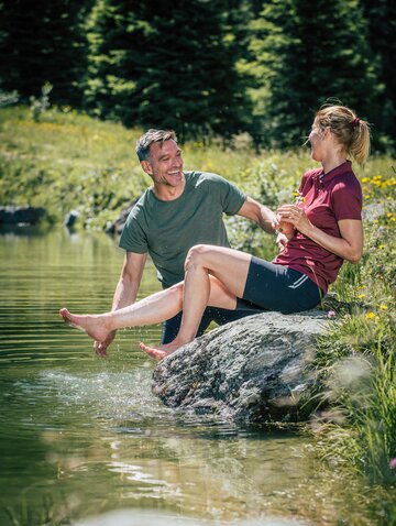 cool off after a hike in the Zillertal