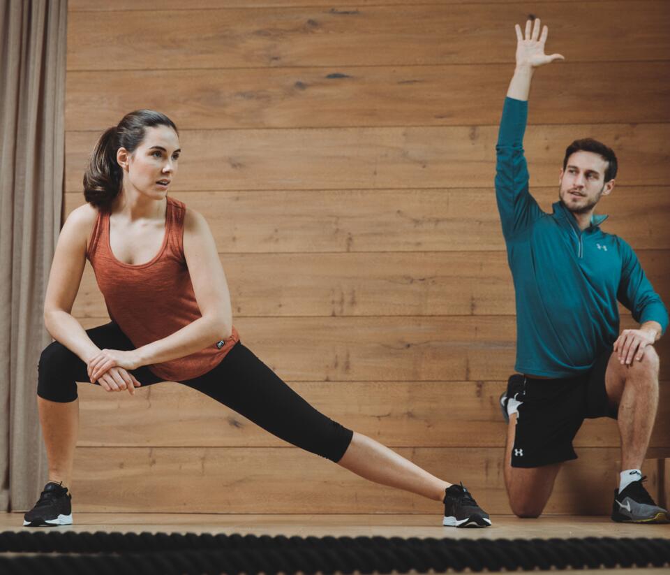 gymnastics at the wellness hotel in the Zillertal