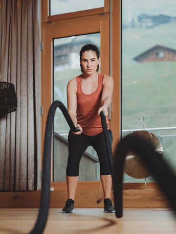 Training in the Tuxerhof fitness room