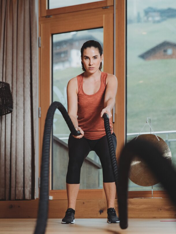Training in the Tuxerhof fitness room