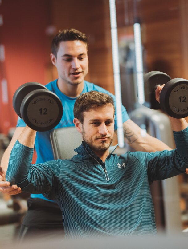 personal training at the wellness hotel in the Zillertal valley