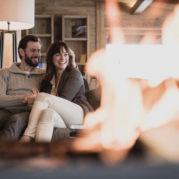 cuddle up by the fireplace on a wellness holiday