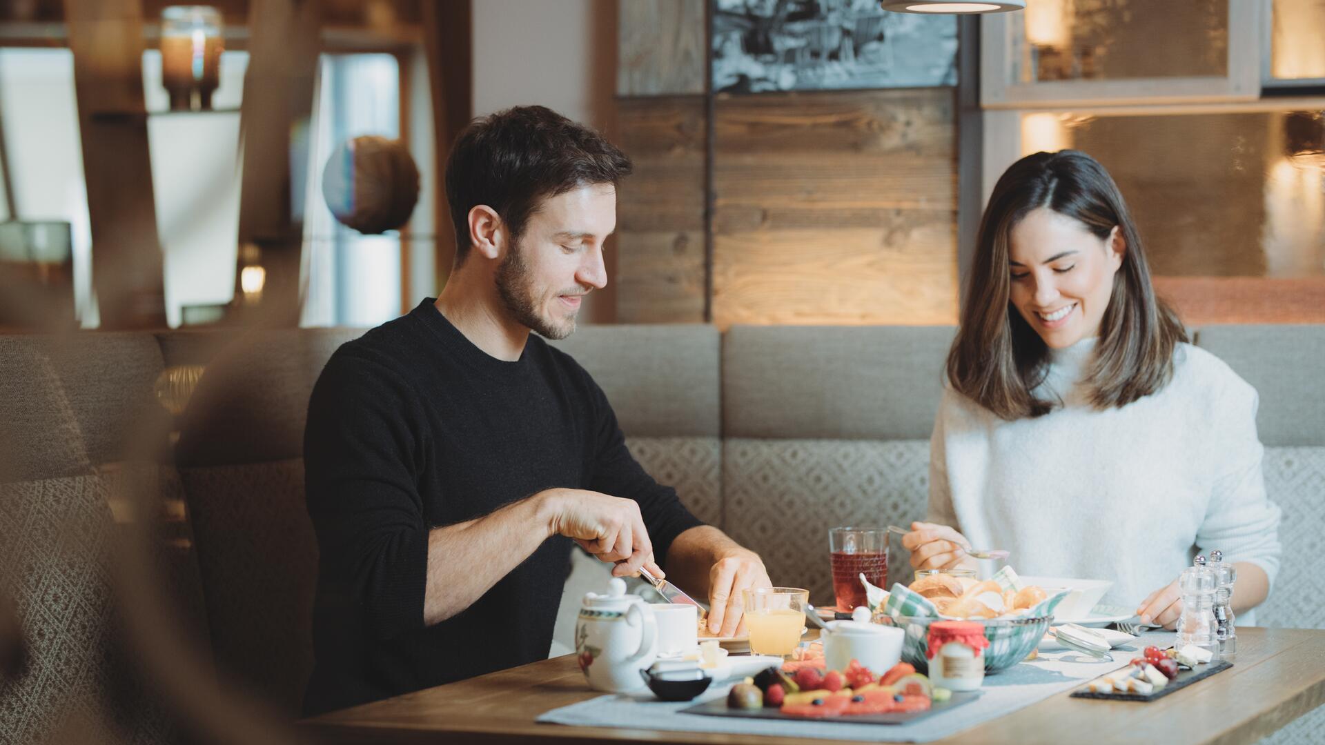 breakfast at the Tuxerhof in Tyrol