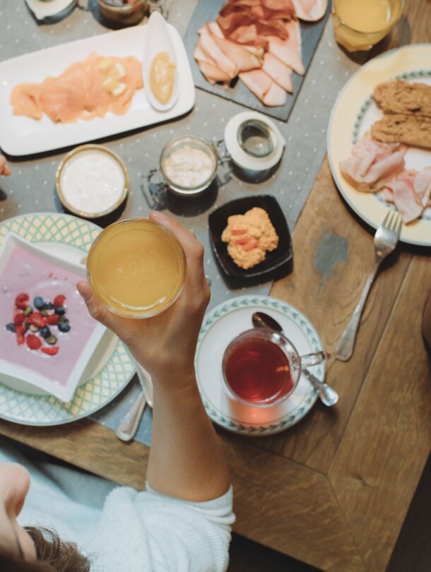 breakfast on vacation in Tyrol