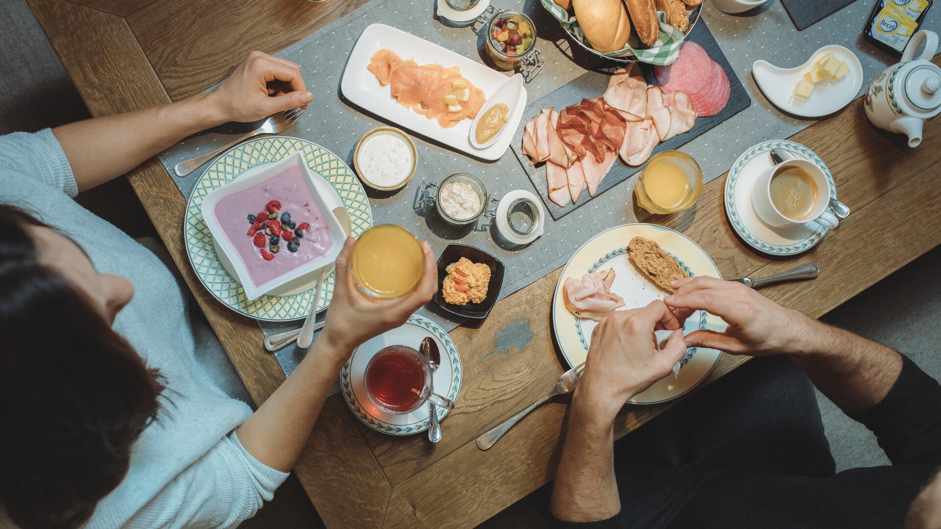 gesundes Frühstück im 5 Sterne Hotel