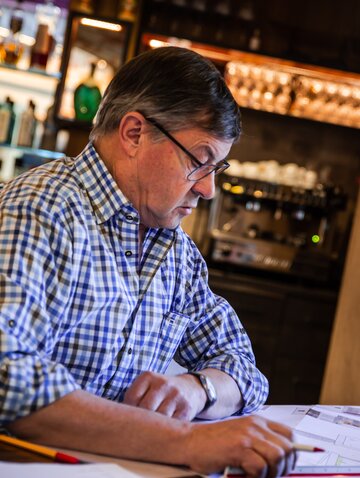 Tuxerhof Chef bei der Arbeit