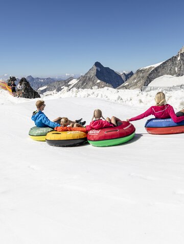 snowtubing in the Tuxer Valley