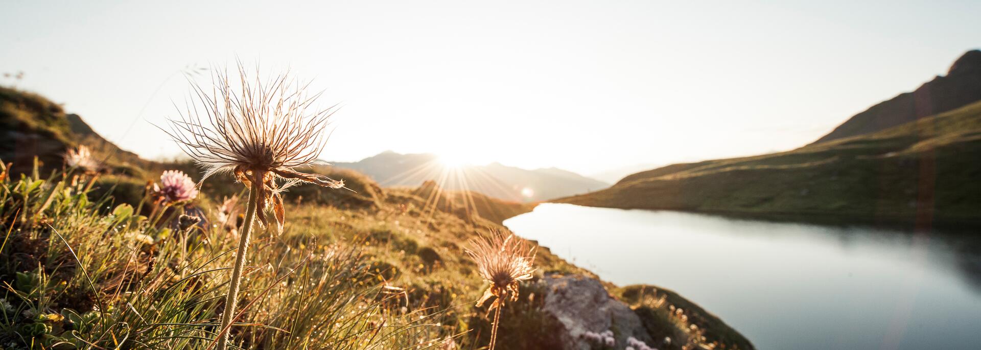 sunrise on hiking holiday tyrol