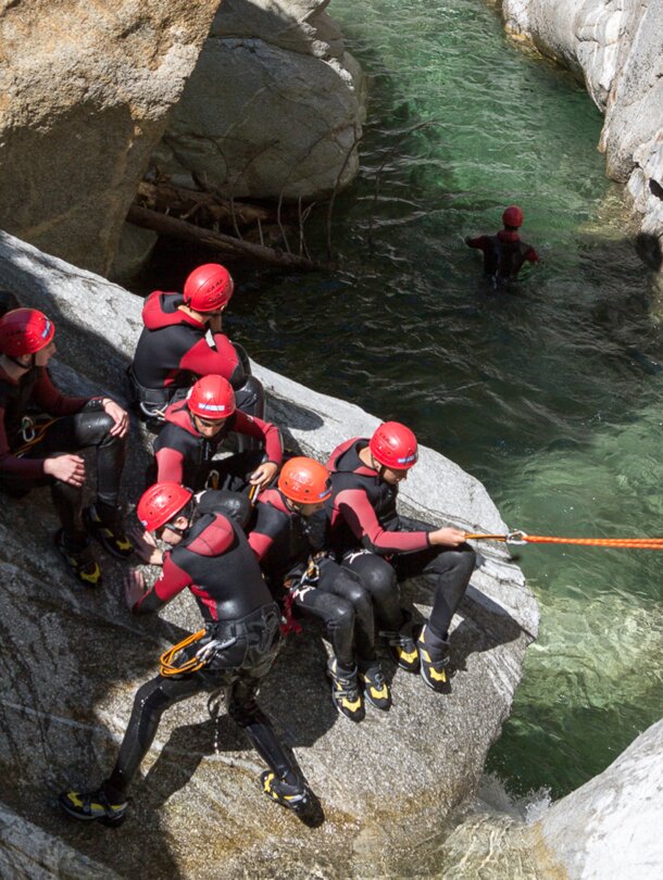 canyoning in the summer holiday Zillertal