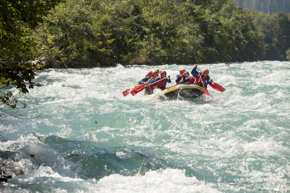 rafting in the Tyrol summer holiday