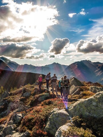 Familie in den Bergen Tirol
